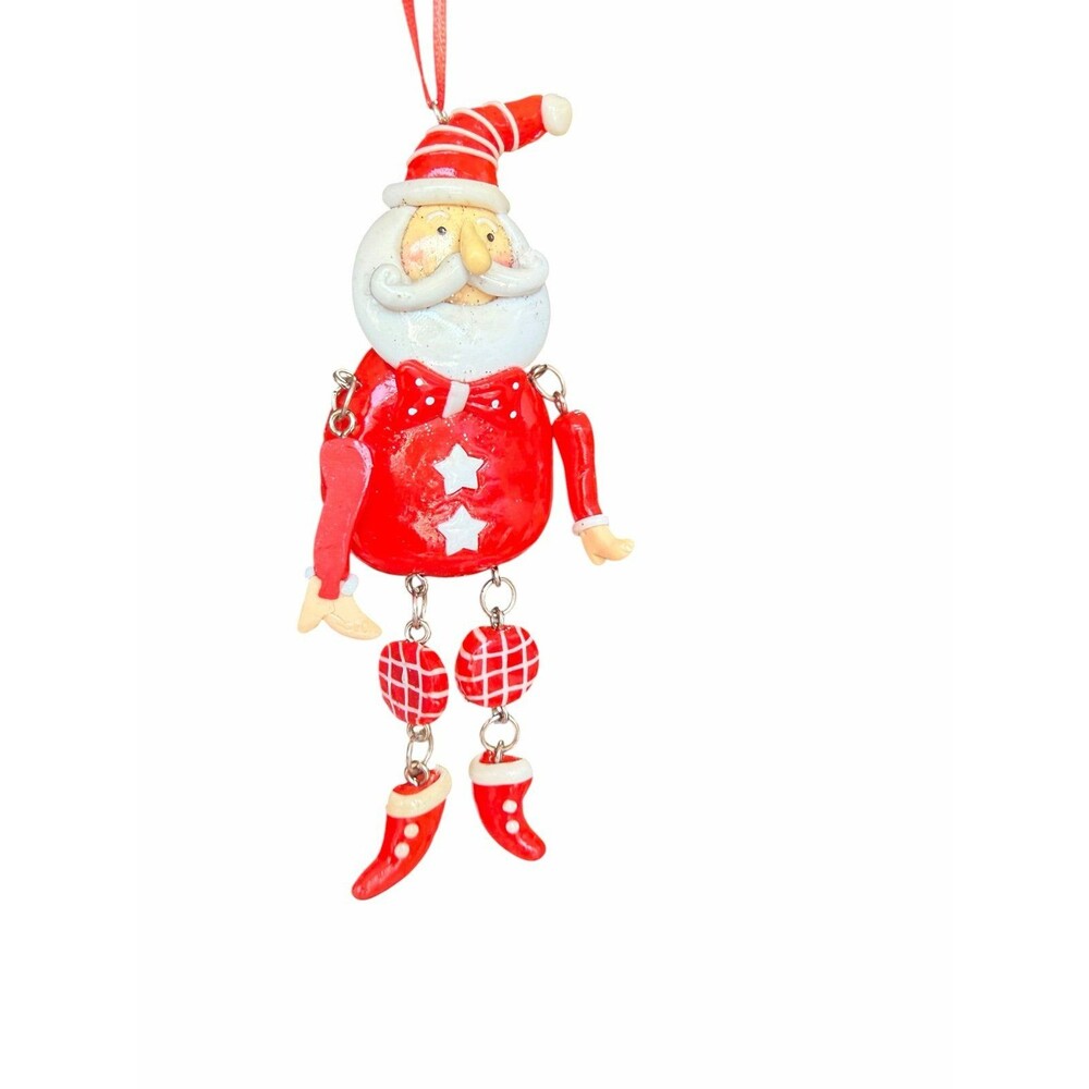 Macy’s holiday lane New Santa dangle Christmas ornament